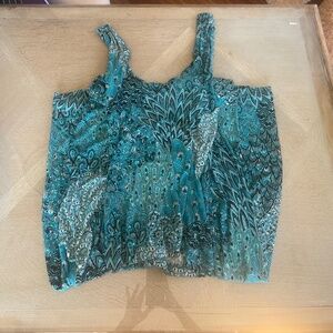 Elysa Suzanne blue halter top set